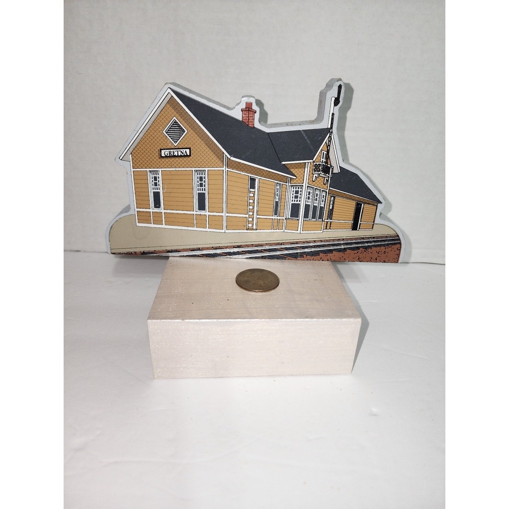 historic train depot‎ Gretna station Flowery Branch Virginia shelf sitter
